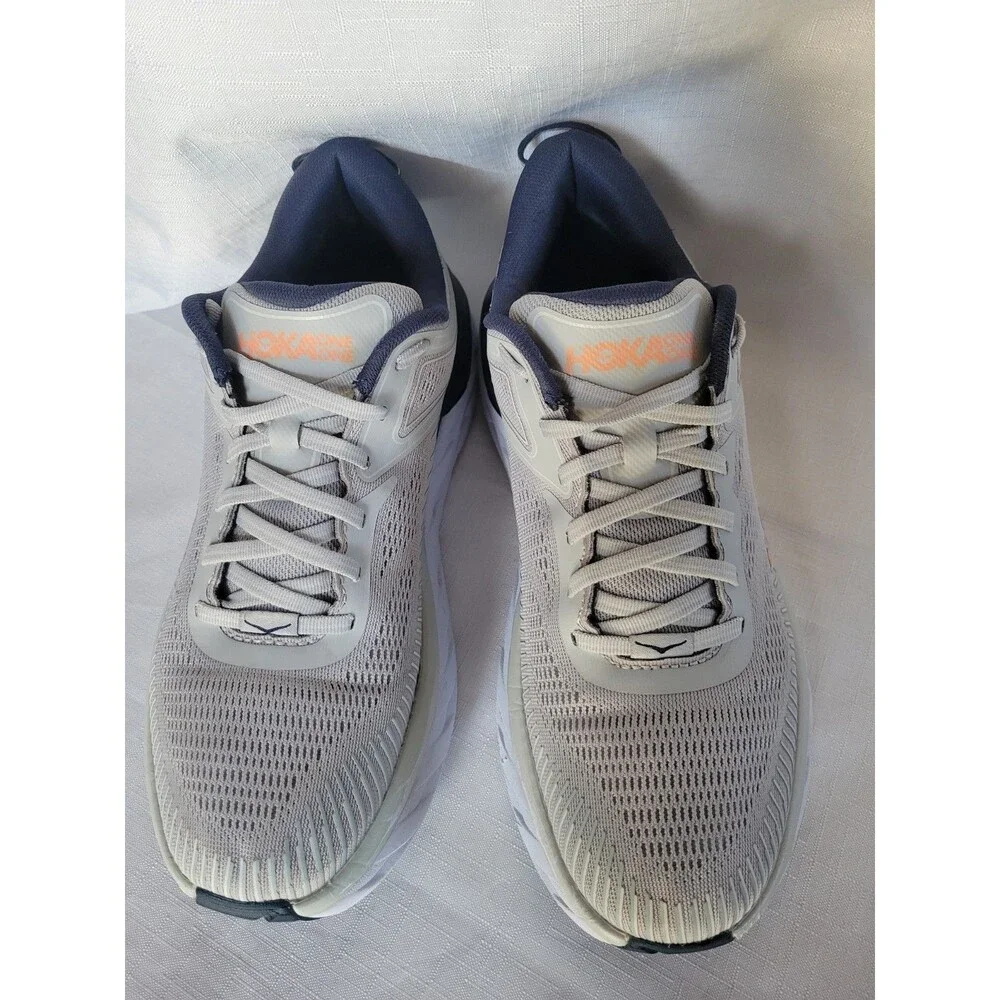 Hoka One Bondi 7 Women's Size 10. Lunar Rock Running Sneakers 1110519-LRBI